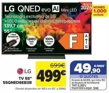 LG - TV 55" 55QNED8EB3B