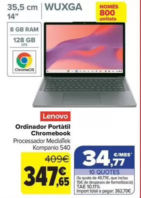 Lenovo - Portatil Chromebook