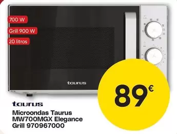 Taurus - Microondas MW700MGX LEGANCE Grill