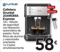 Grunkel - Cafetera 20aroma Express