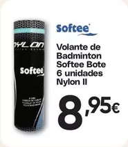 Volante De Badminton Softee Bote 6 Unidades Nylon Ii