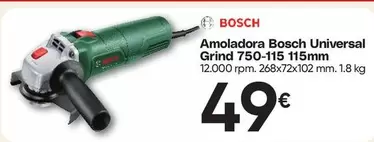 Bosch - Amoladora  Universal Grind 750-113 115mm