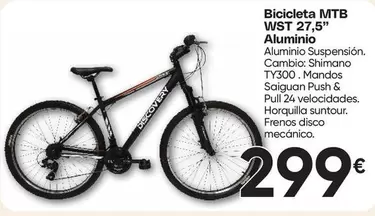 shimano - Bicicleta Mtb Wst 27.5"