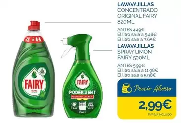 Fairy - Lavavajillas Concentrado Original