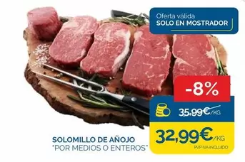 Solomillo De Añojo "Por Medios O Enteros"
