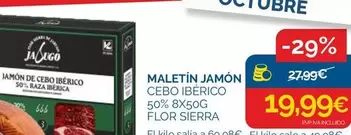 Flor Sierra De Jabugo - Maletín Jamón Cebo Ibérico 50%