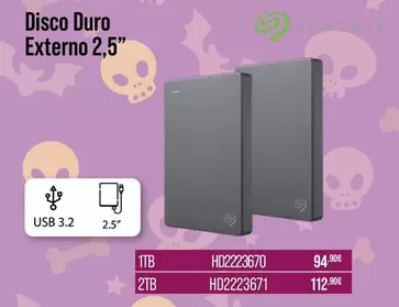 Seagate - Disco Duro Externo