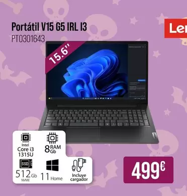 Lenovo - Portatil V15 G5 IRL I3