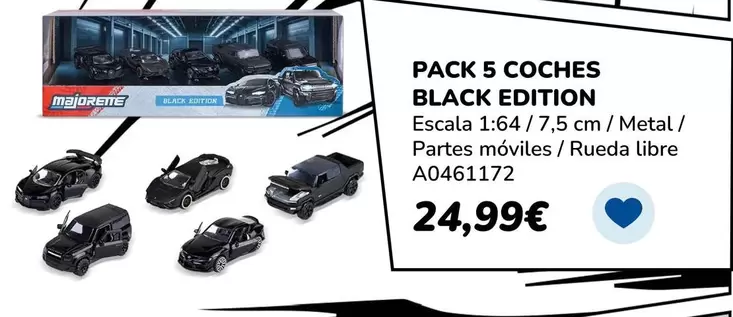 Majorette - Pack Coches Black Edition