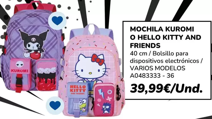 Mochila Kuromi O Hello Kitty And Friends