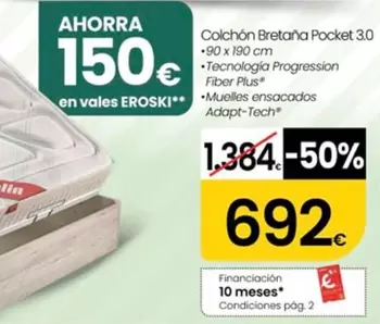 Pikolin - Colchón Bretaña Pocket 3.0