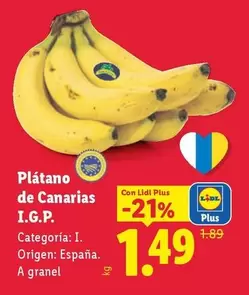 Platano De Canarias I.G.P.