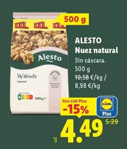Alesto - Nuez Natural