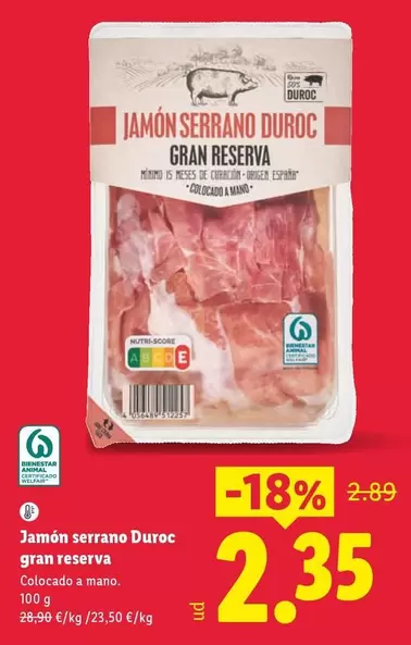 Gran Reserva - Jamón Serrano Duroc