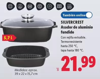 SilverCrest - Asador De Aluminio Fundido