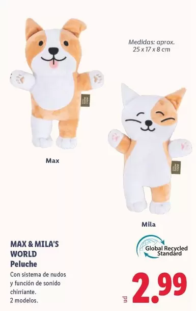 Max & Mila's World - Peluche