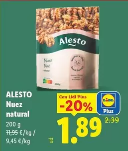 Alesto - Nuez Natural