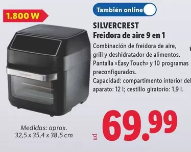 SilverCrest - Freidora De Aire 9 En 1