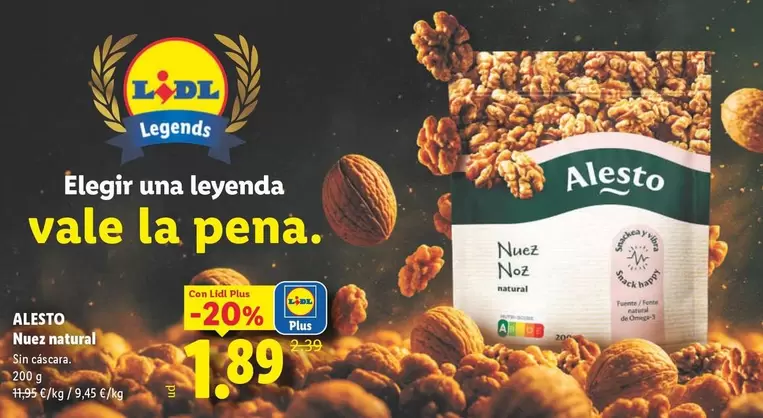 Alesto - Nuez Natural 