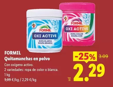 Formil - Quitamanchas En Polvo