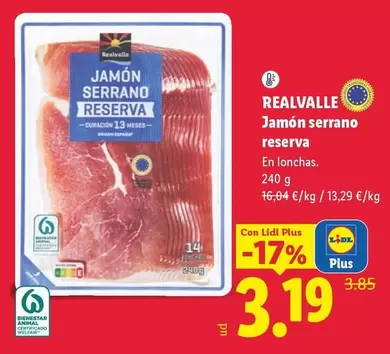 Realvalle - Jamon Serrano Reserva