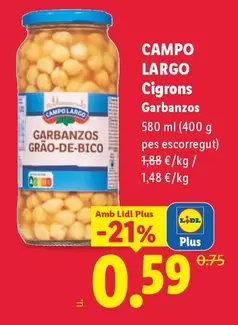 Campo Largo - Garbanzos
