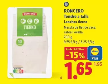 Roncero - Tendre A Talls 