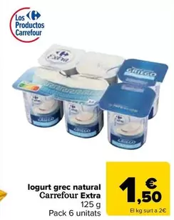 carrefour - Logurt Grec Natural Extra