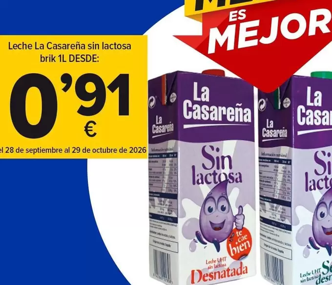 La Casareña - Leche Sin Lactosa