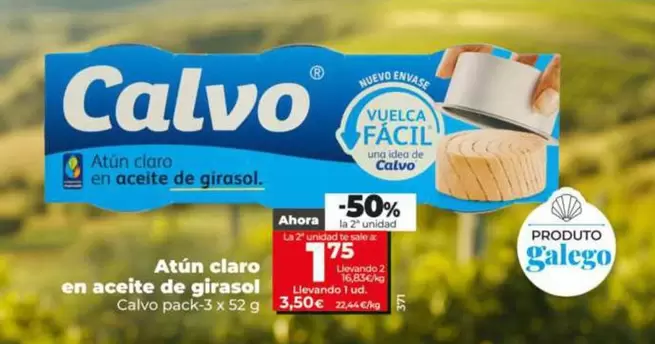 Calvo - Atun Claro En Aceite De Girasol