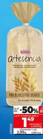 Bimbo - Pan De Molde Artesano