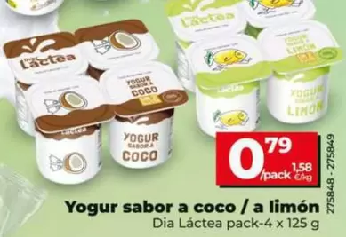 Yogur Sabor A Coco / A Limon