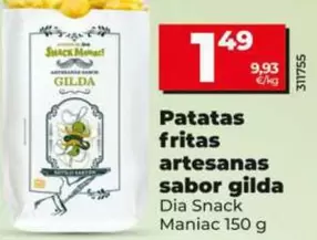 Dia Snack Maniac - Patatas Fritas Artesanas Sabor Gilda