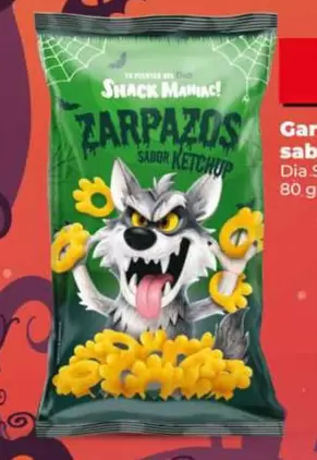 Dia Snack Maniac - Garras De Maiz Sabor Ketchup 