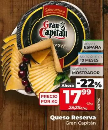 Gran Capitán - Queso Reserva