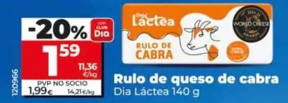 Dia Lactea - Rulo De Queso De Cabra 