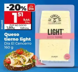 Dia El Cencerro - Queso Tierno Light