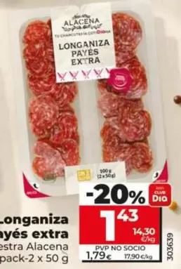 Dia Nuestra Alacena - Longaniza Payes Extra 