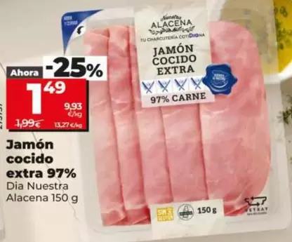Dia Nuestra Alacena - Jamón Cocido Extra 97%