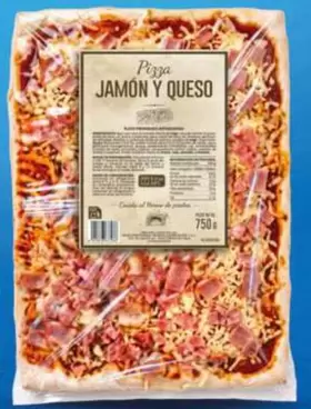 Pizza De Jamon Y Queso Rectangular