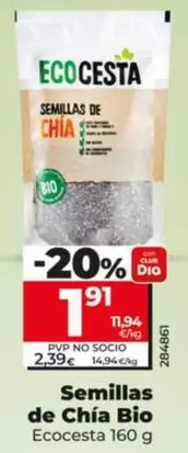 Ecocesta - Semillas De Chia Bio 
