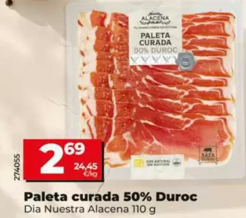 Dia Nuestra Alacena - Paleta Curada 50% Duroc