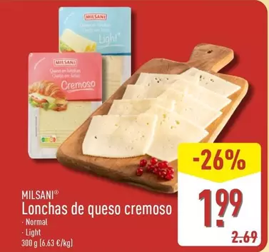Milsani - Lonchas De Queso Cremoso