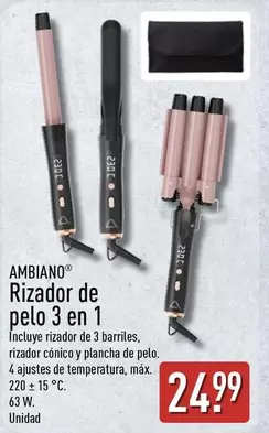 Ambiano - Rizador De Pelo 3 En 1