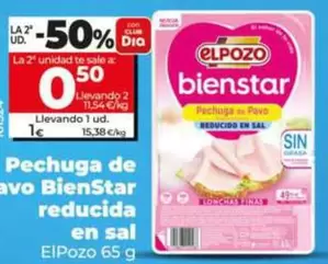 Elpozo - Pechuga De Pavo Bienstar Reducida En Sal