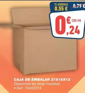 Caja De Embalar 27x19x12
