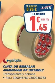 grafoplas - Cinta De Embalar 48mmx66m Pp