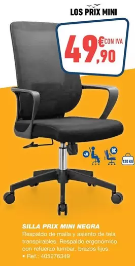econ - Silla Prix Mini Negra