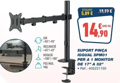 iggual - Suport Picca Igual Spmo 1 Per A 1 Monitor