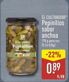 El Cultivador - Pepinillos Sabor Anchoa